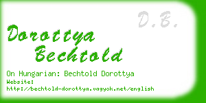 dorottya bechtold business card